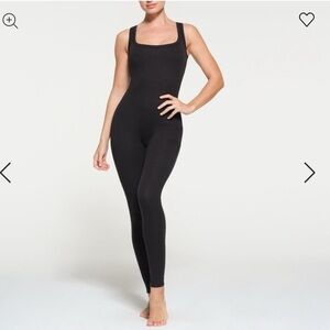 Skims Soot Cotton Catsuit
